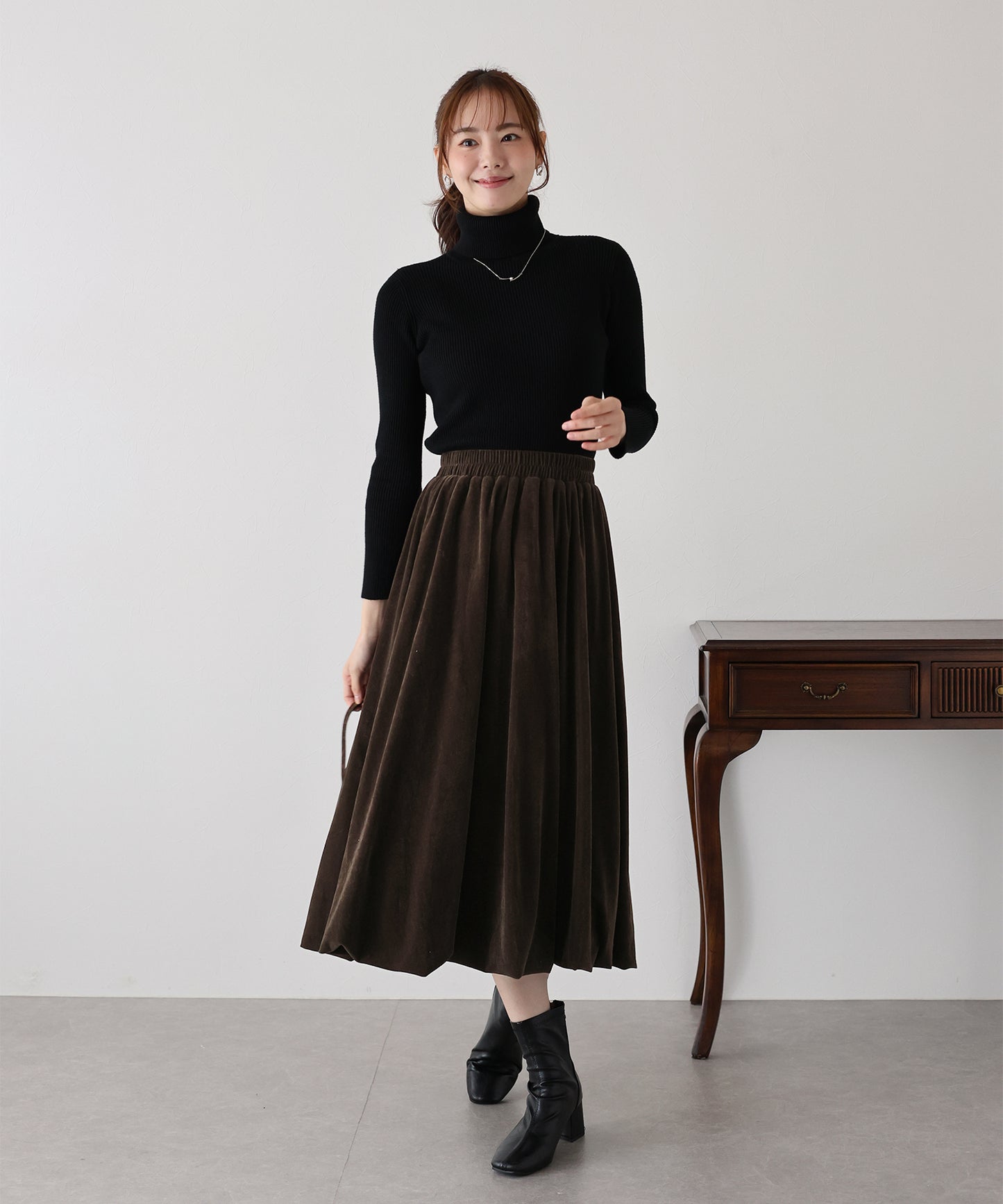 ベロアバルーンスカート