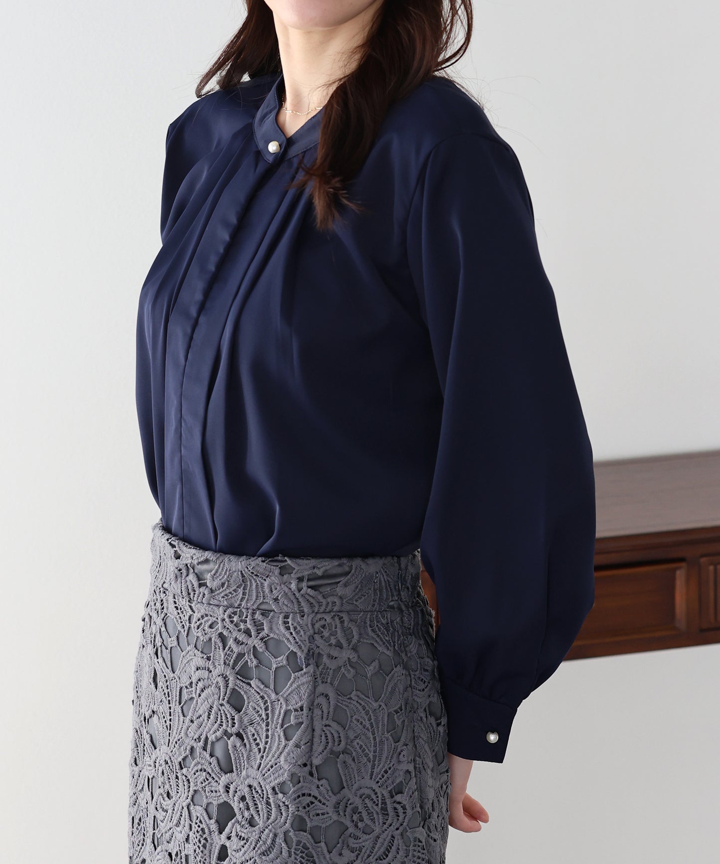 2WAYフロントタックブラウス【ネコポス】