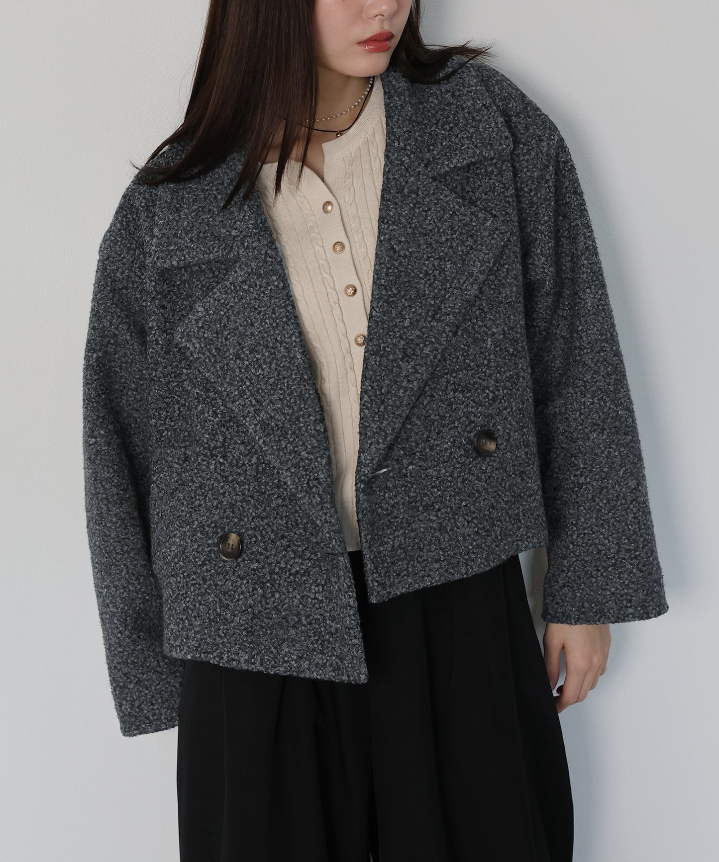 プードルボアショートコート