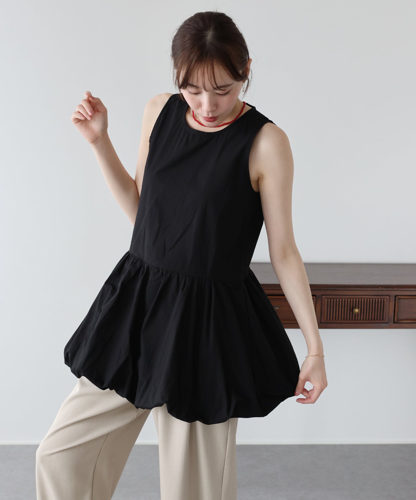 【早割5％OFF】バルーンミニワンピース