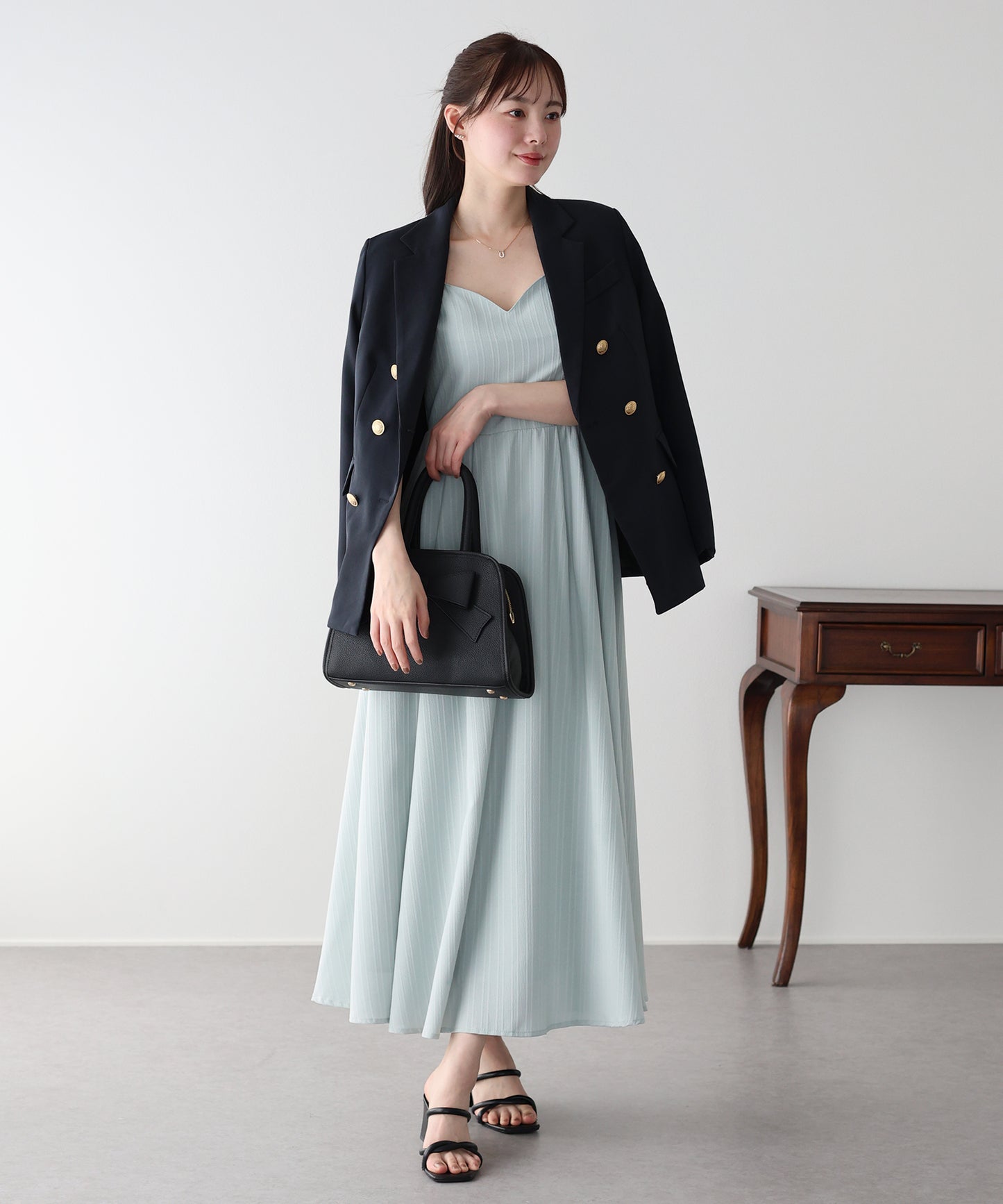 【早割5％OFF】ハートネックキャミワンピース