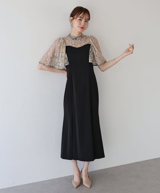 【TIME SALE】フレアマーメイドドレス