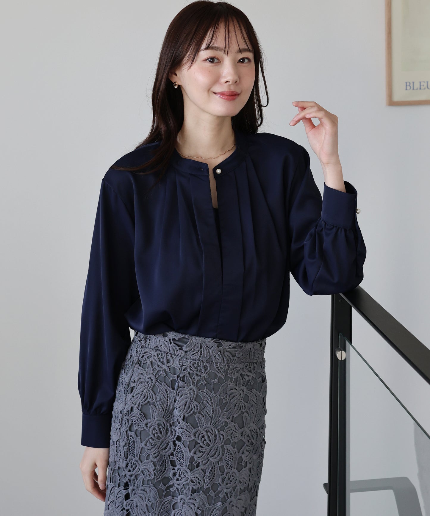 2WAYフロントタックブラウス【ネコポス】