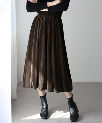 【早割5％OFF】ベロアバルーンスカート