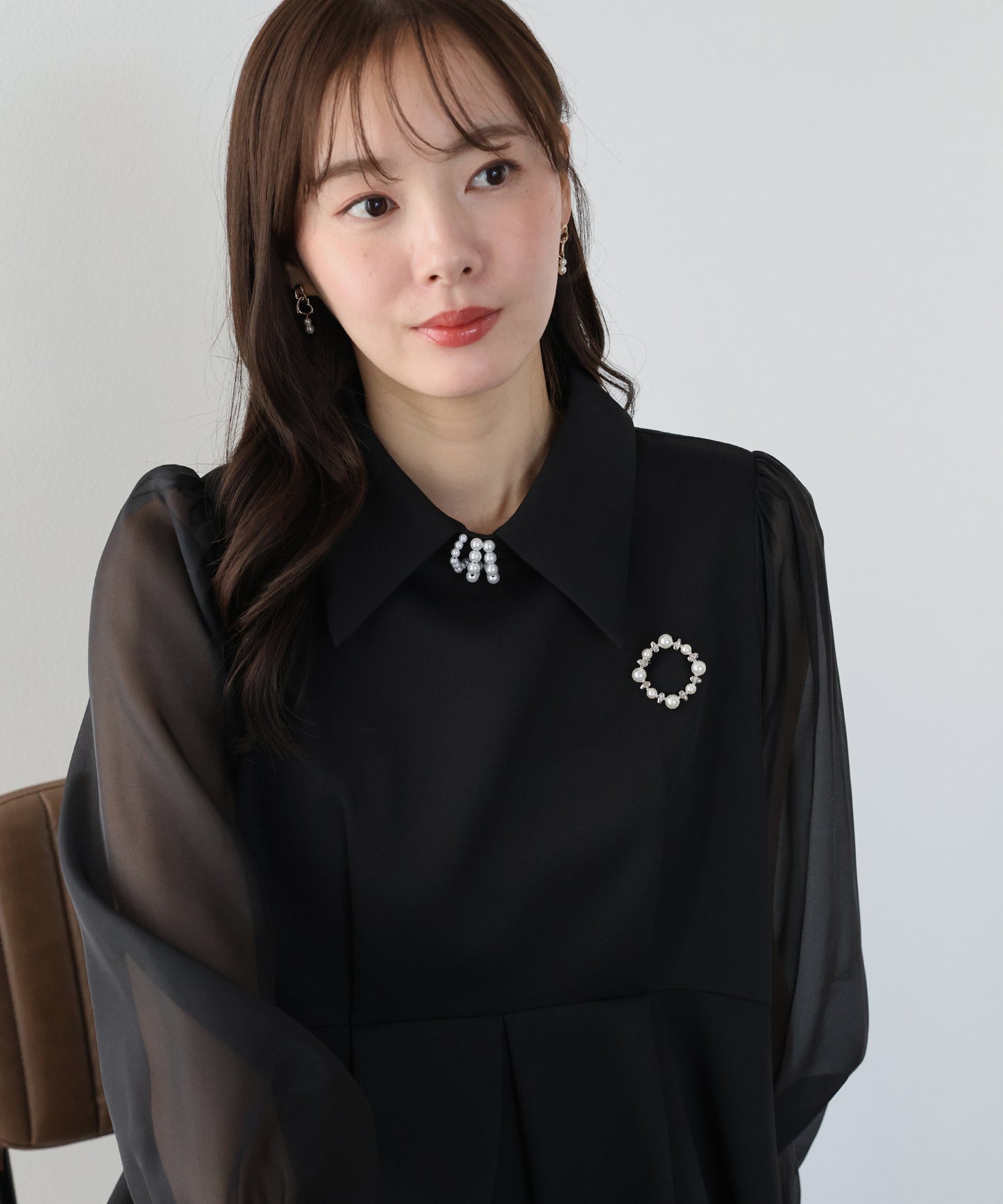 ビジュパールサークルブローチ【ネコポス】