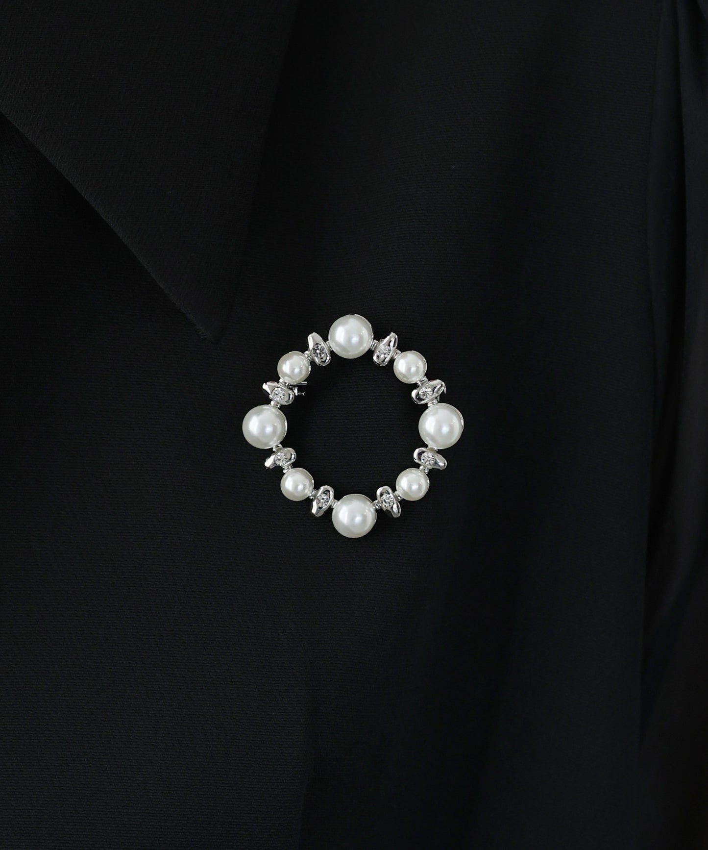 ビジュパールサークルブローチ【ネコポス】