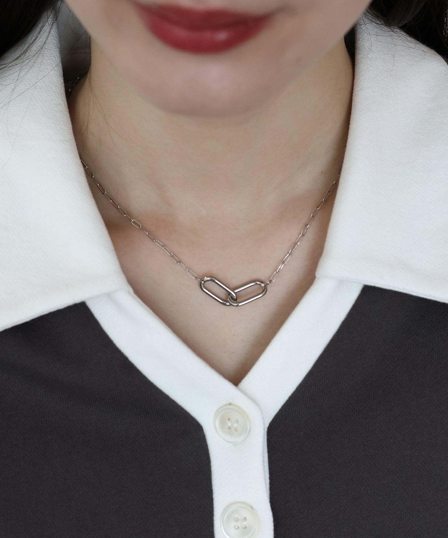 【早割5％OFF】チェーンリンクネックレス / サージカルステンレス【ネコポス】