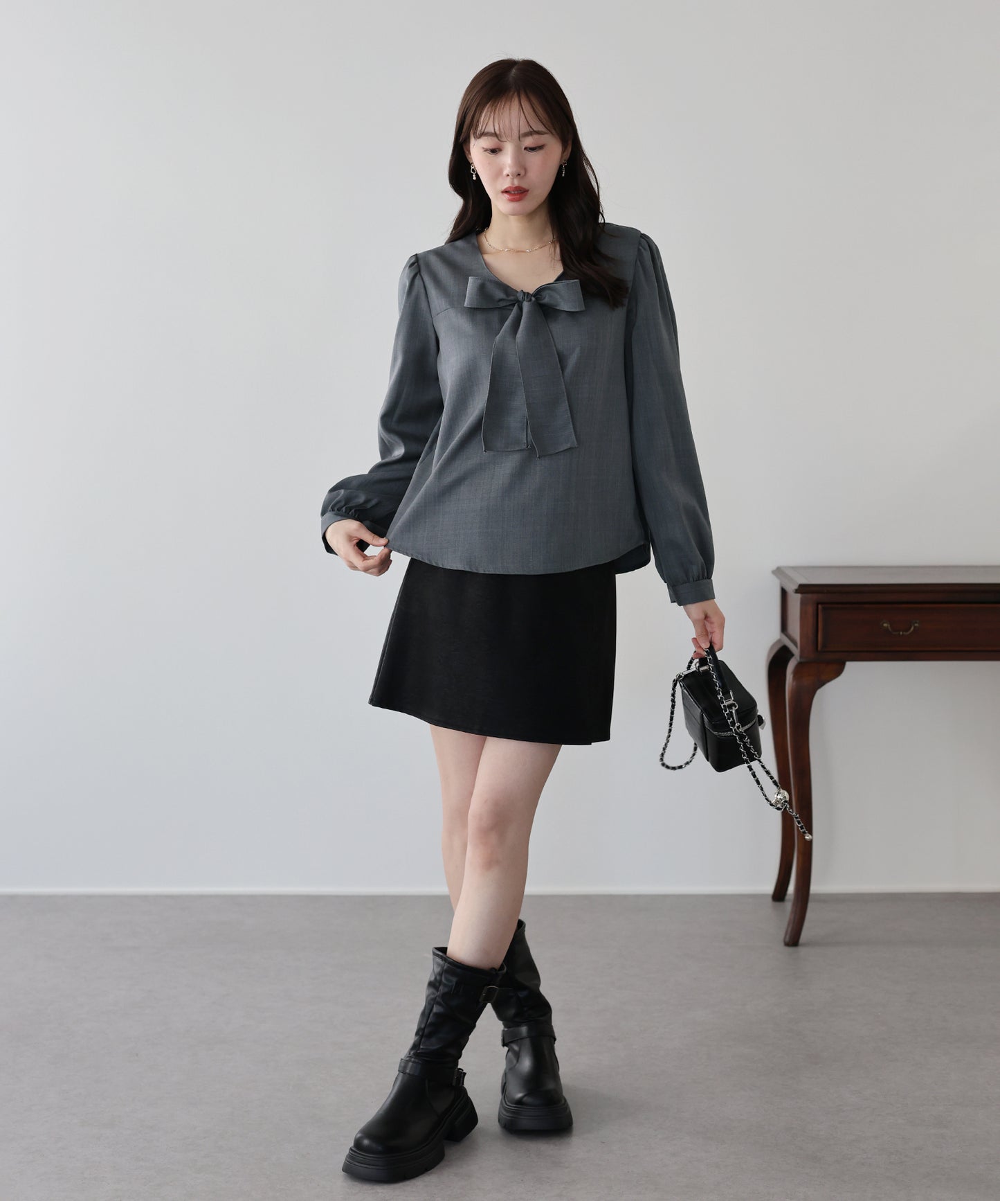 リボンボウタイブラウス【ネコポス】