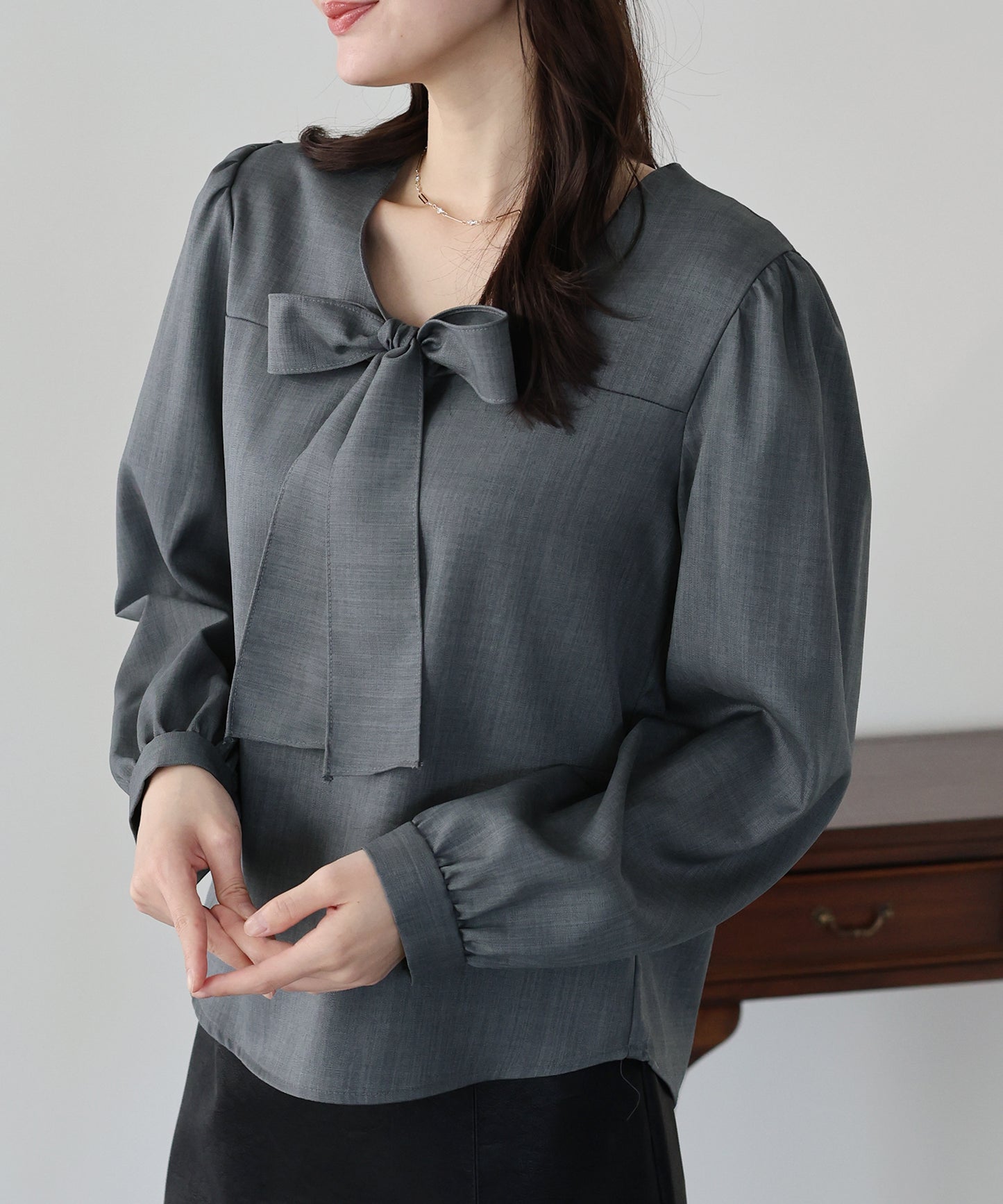 リボンボウタイブラウス【ネコポス】