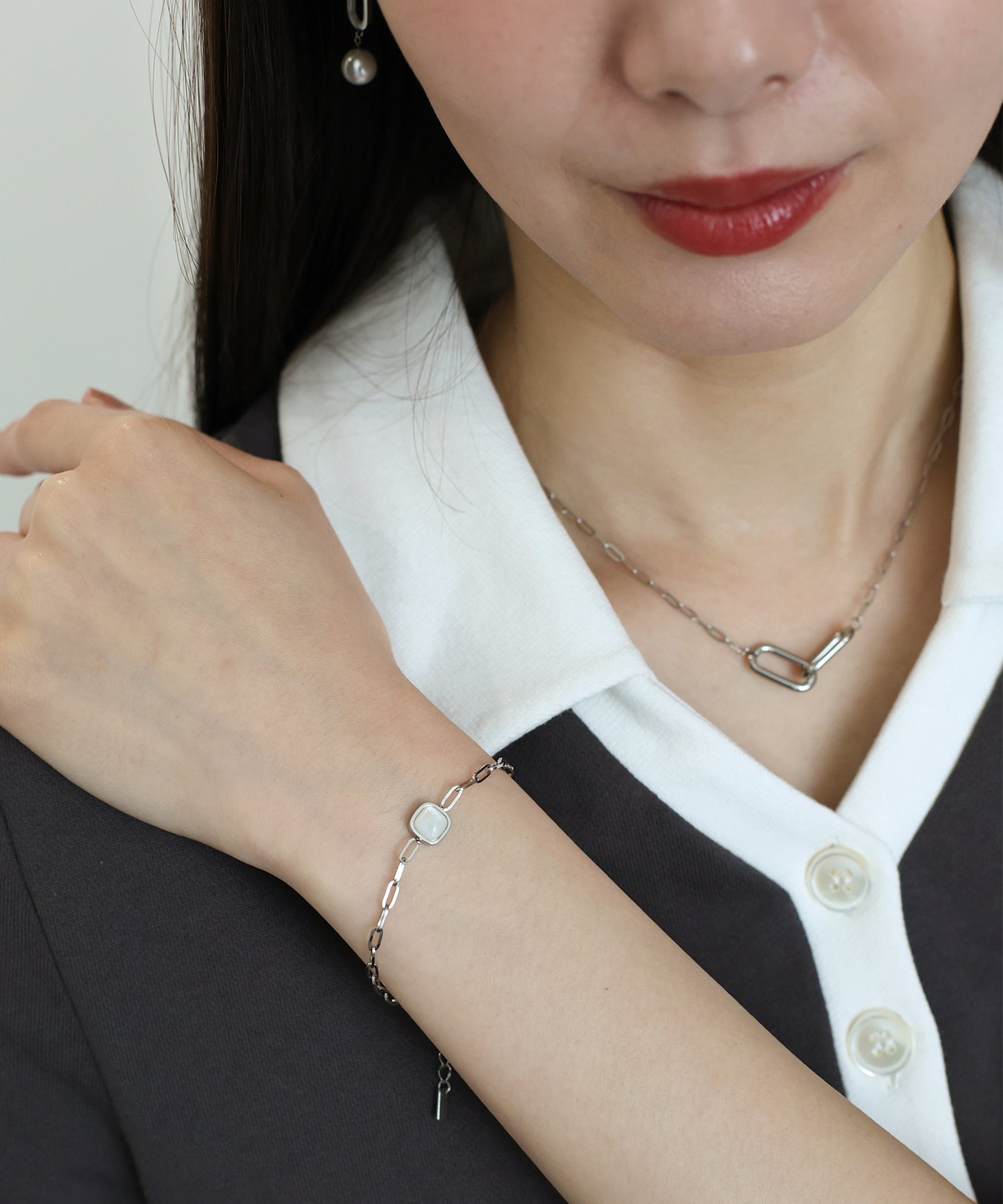 【早割5％OFF】シェルブレスレット / サージカルステンレス【ネコポス】