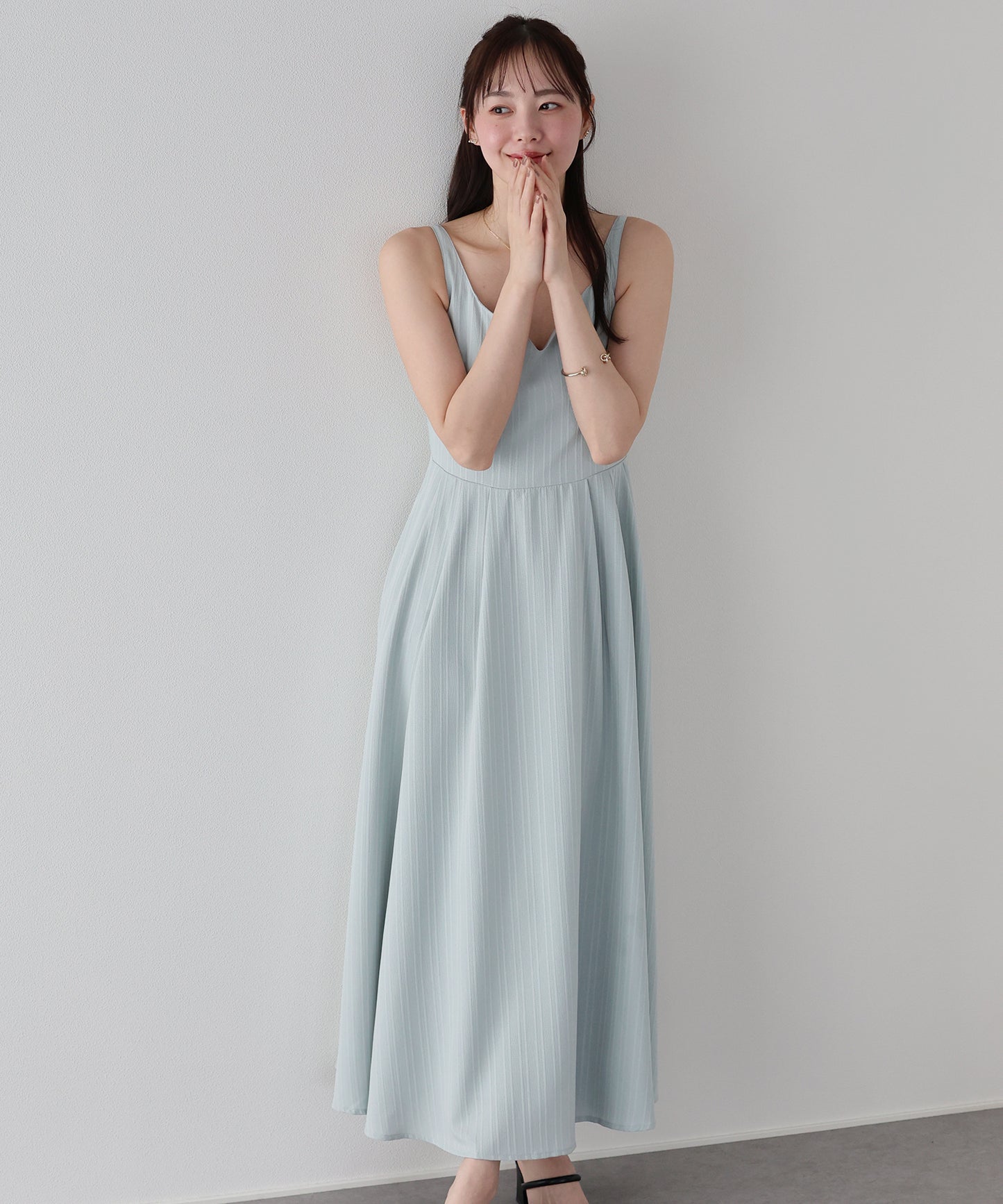 【早割5％OFF】ハートネックキャミワンピース