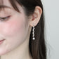 ツイストパールビジューピアス【メール便】