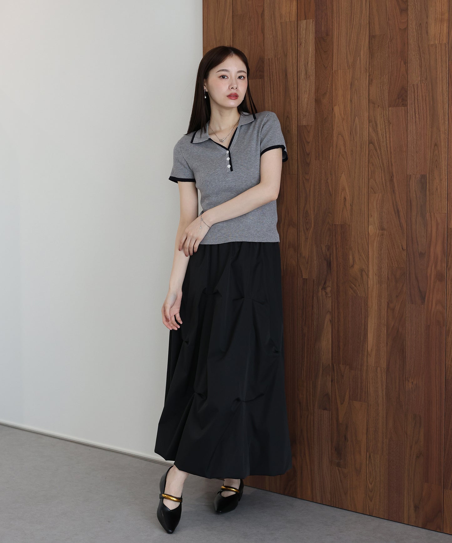 【早割5％OFF】バイカラースキッパーニット