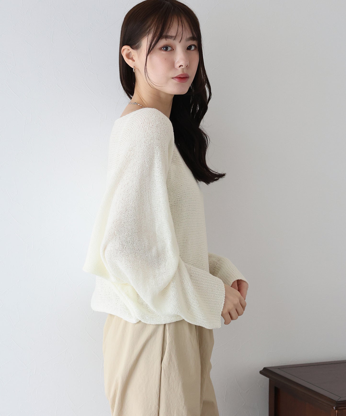 メッシュドルマンニット