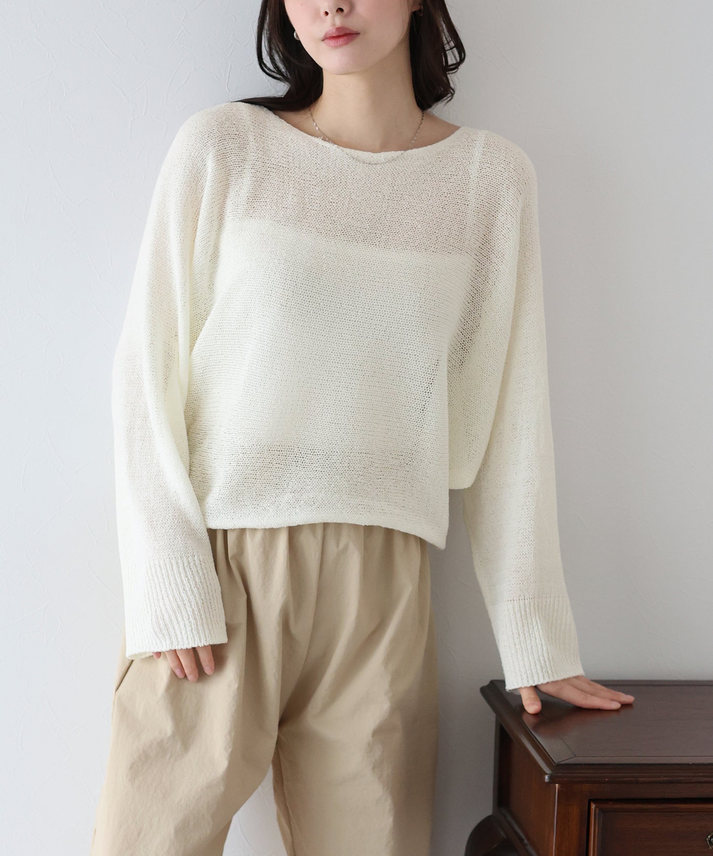 メッシュドルマンニット