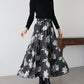 フラワーティアードスカート
