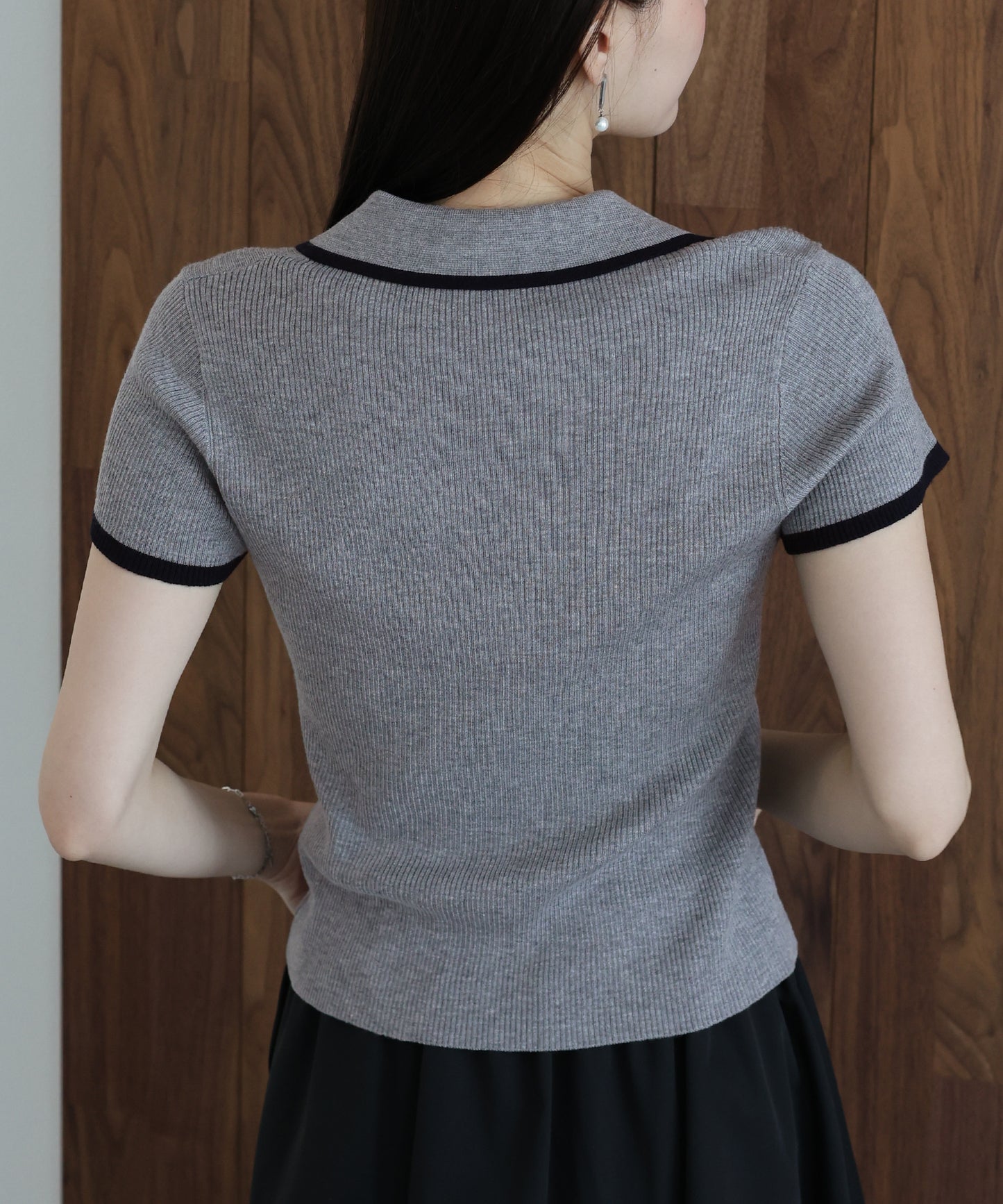 【早割5％OFF】バイカラースキッパーニット