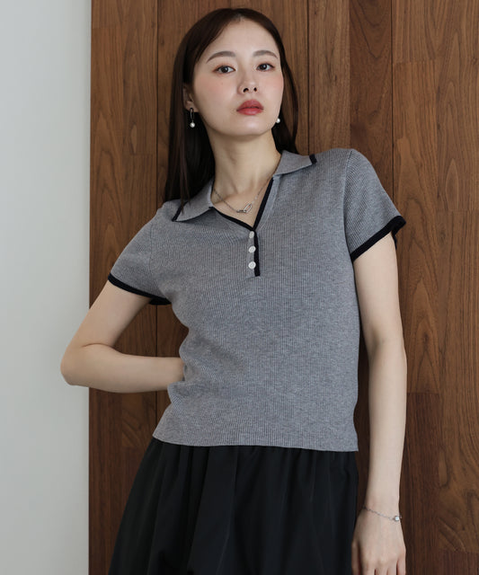 【早割5％OFF】バイカラースキッパーニット