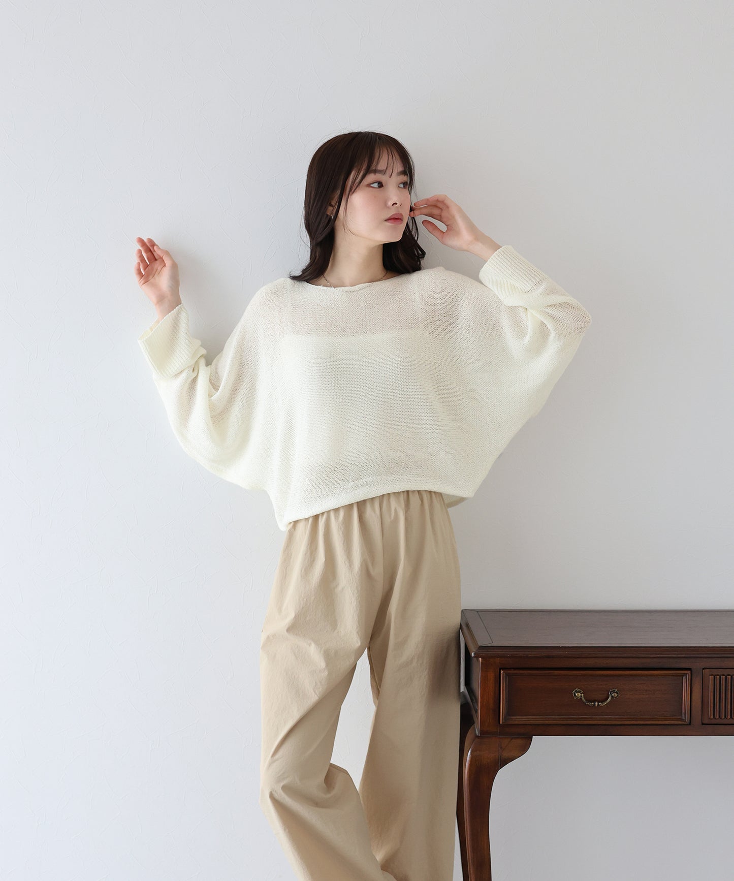 メッシュドルマンニット