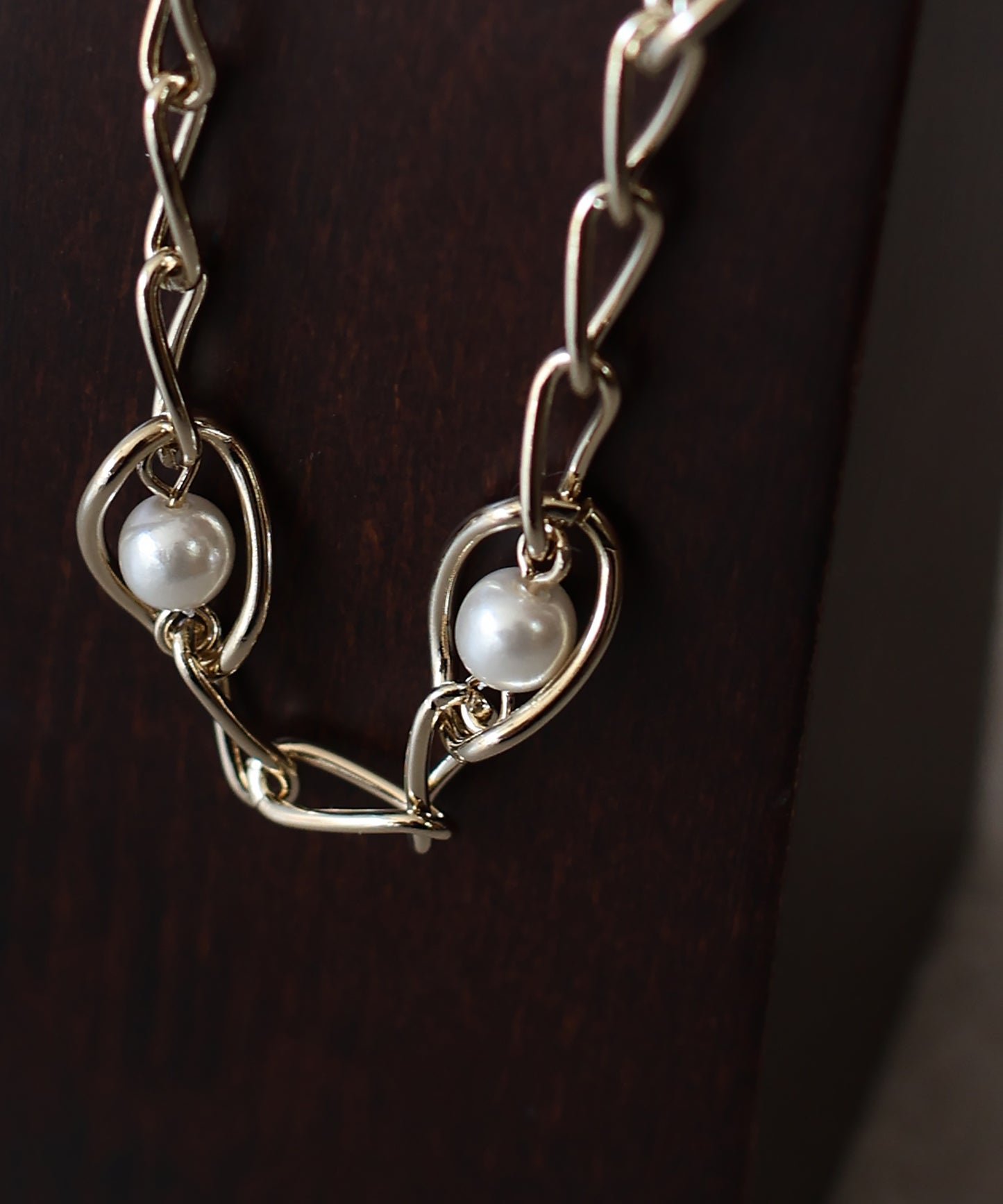 パールシェルモチーフネックレス / ニッケルフリー[ J by blue ]【ネコポス】