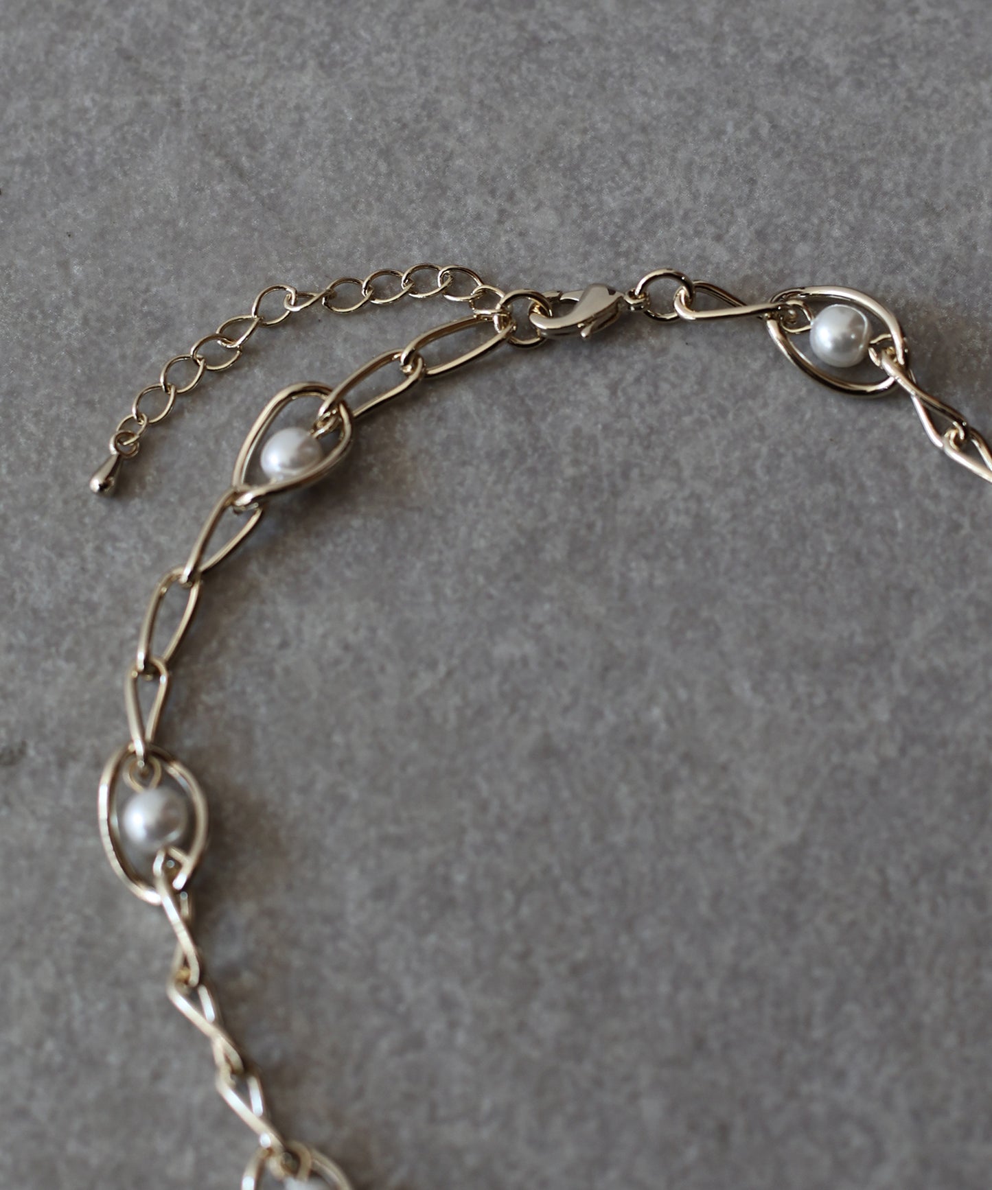 パールシェルモチーフネックレス / ニッケルフリー[ J by blue ]【ネコポス】