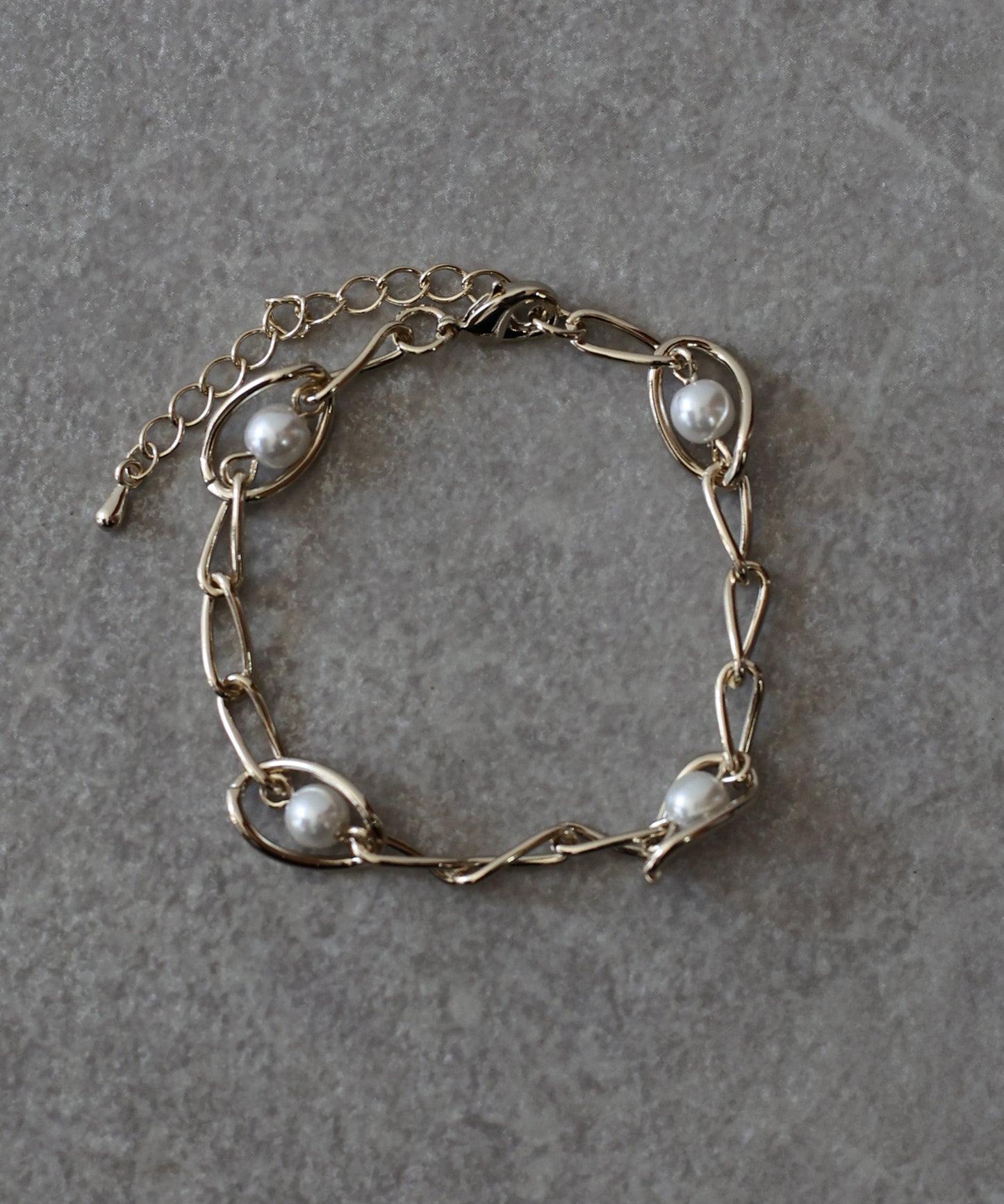 パールシェルモチーフブレスレット / ニッケルフリー[ J by blue ]【ネコポス】