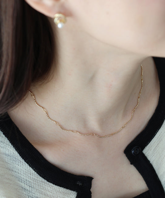 ランダムチェーンネックレス/ニッケルフリー【ネコポス】