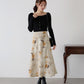 フラワープリント マーメイドスカート