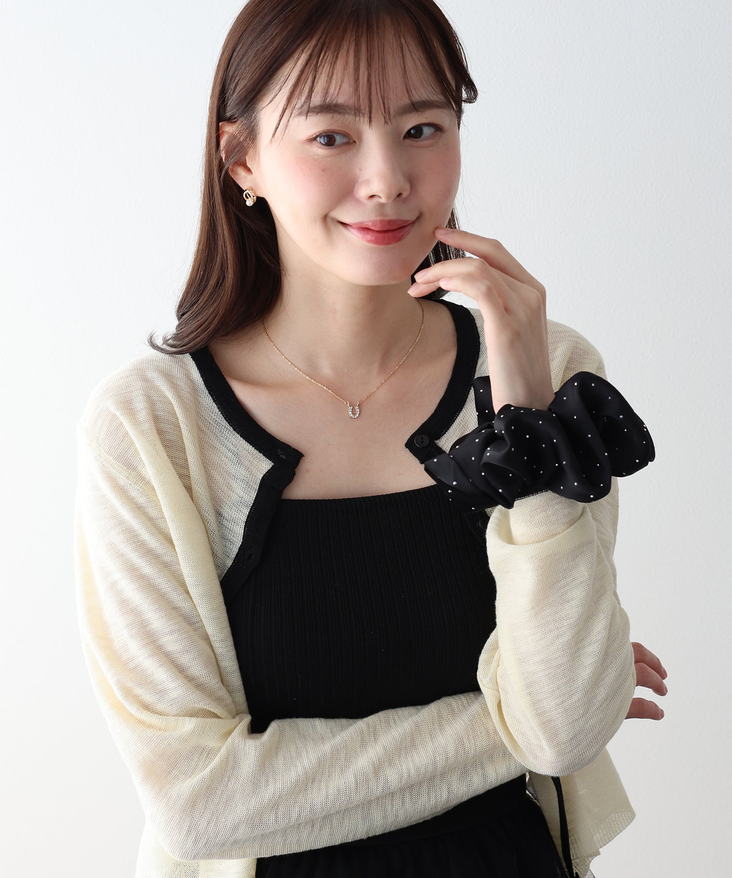 サテンスタッズシュシュ【ネコポス】