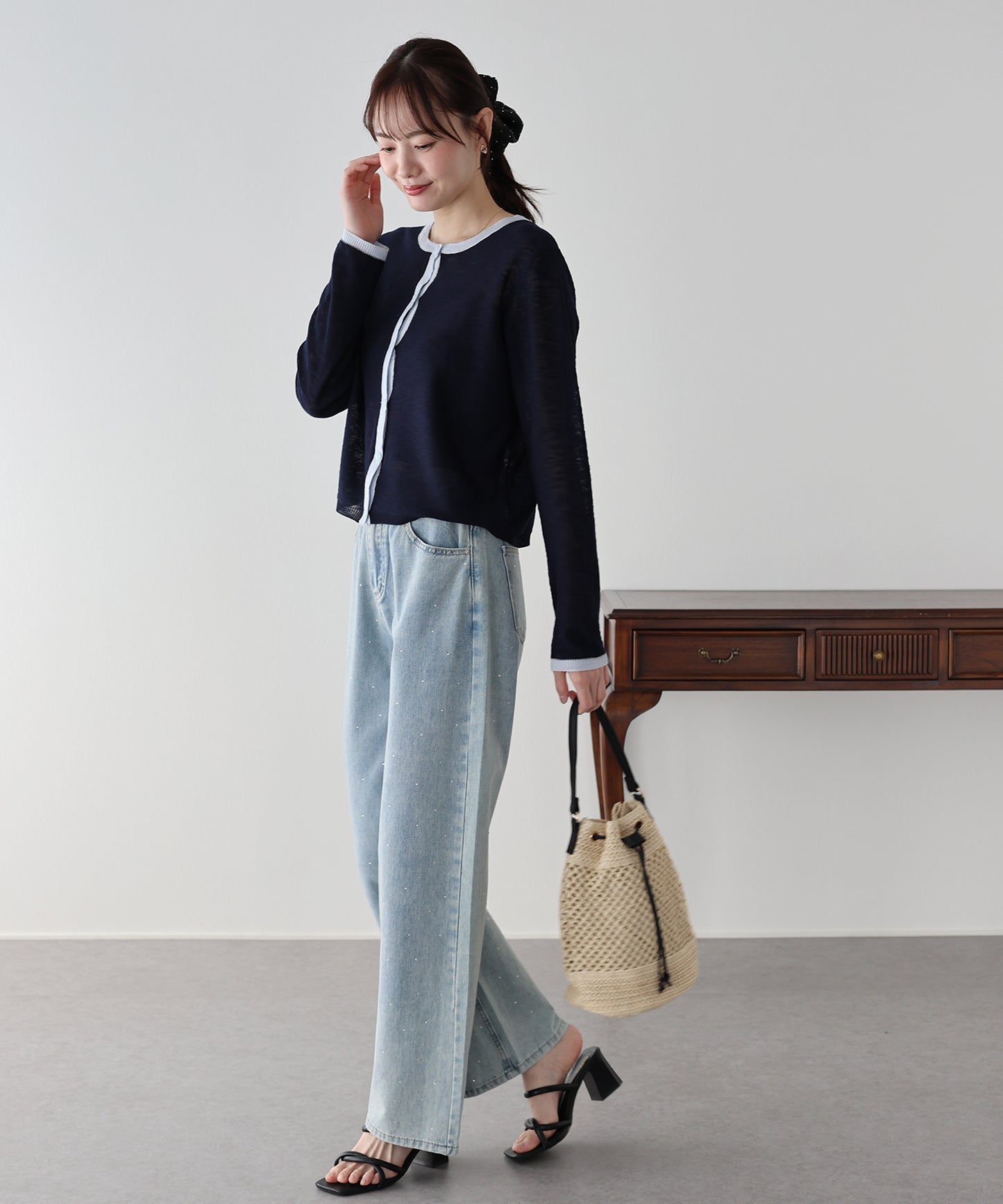 シアーニットカーディガン【ネコポス】