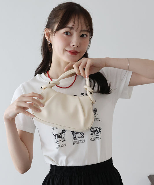 2wayラウンドコンパクトハンドバッグ