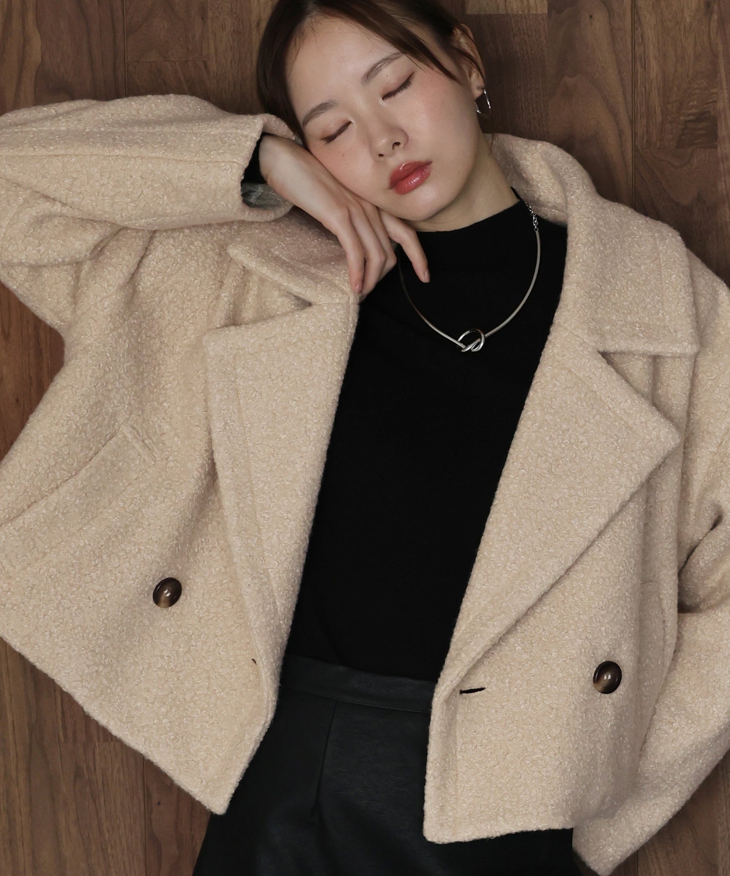 プードルボアショートコート