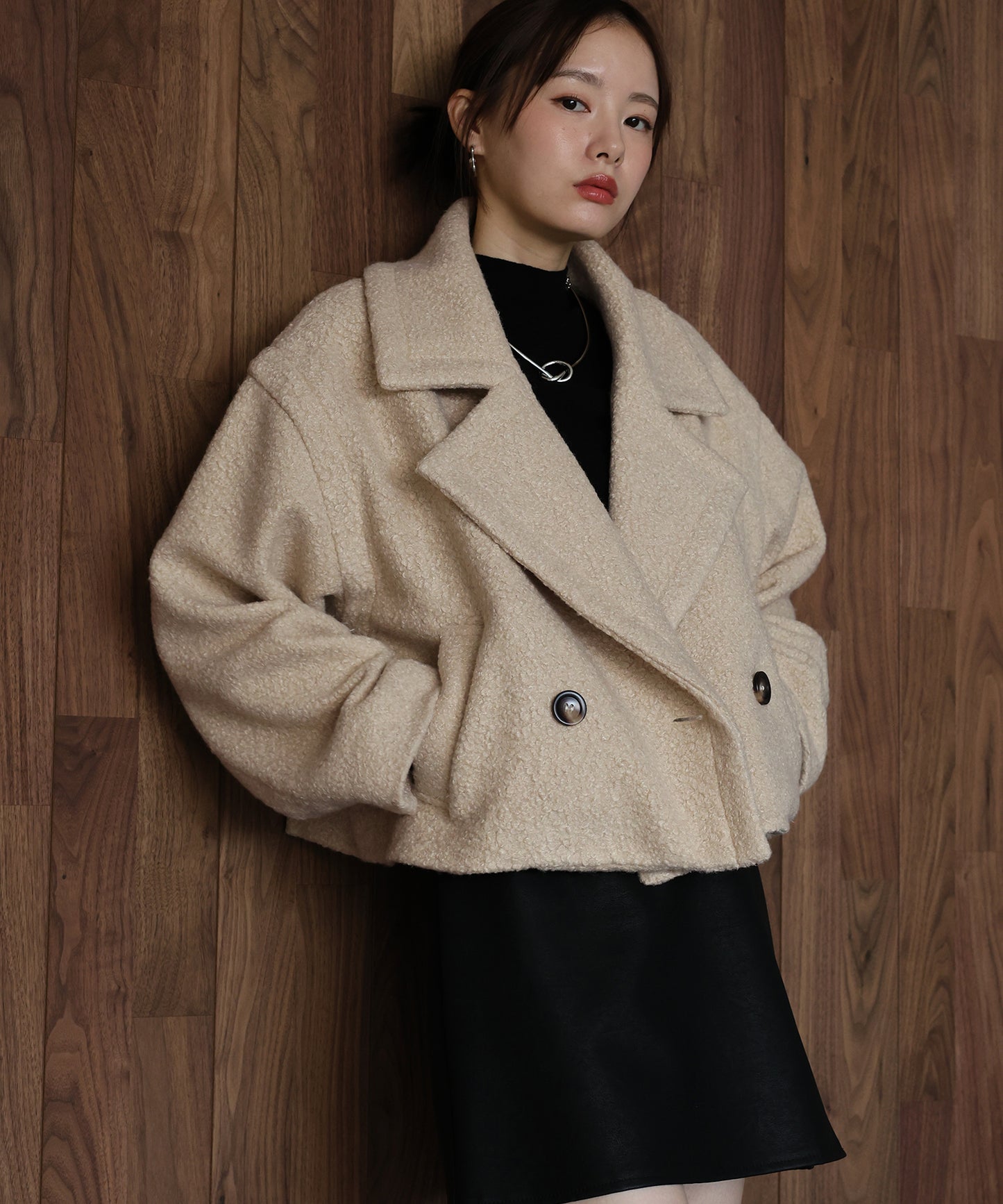 プードルボアショートコート