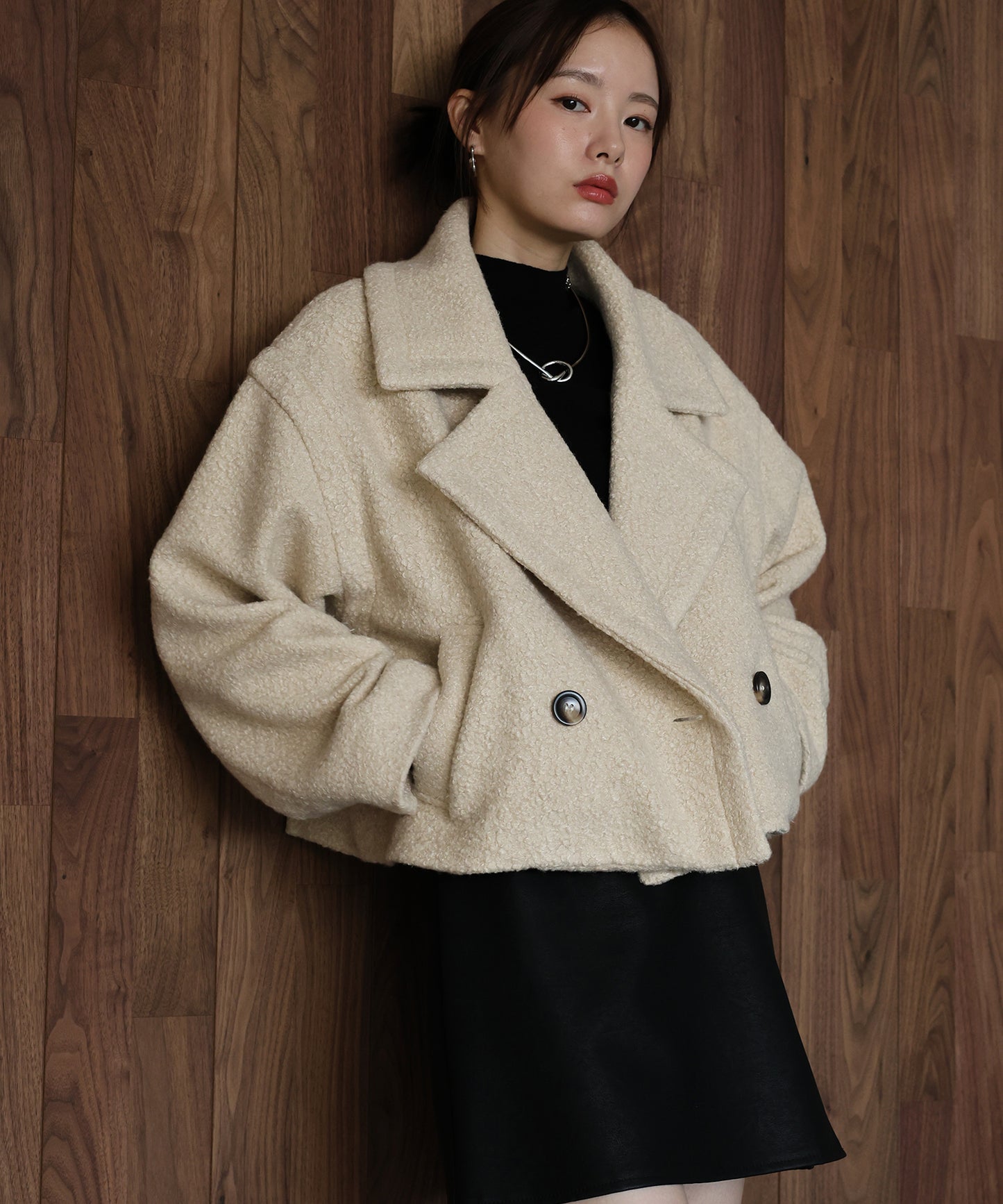 【早割5％OFF】プードルボアショートコート