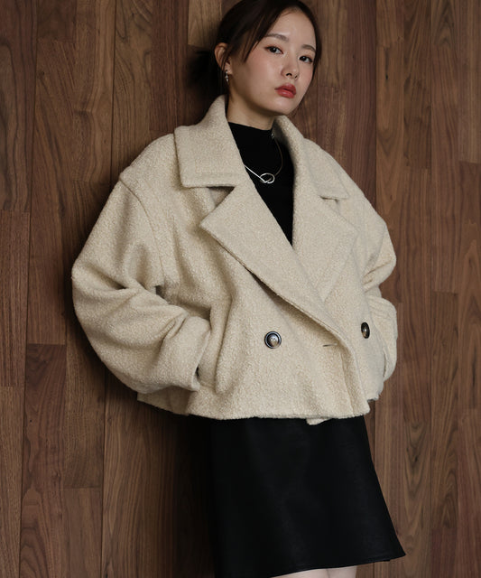 【早割5％OFF】プードルボアショートコート