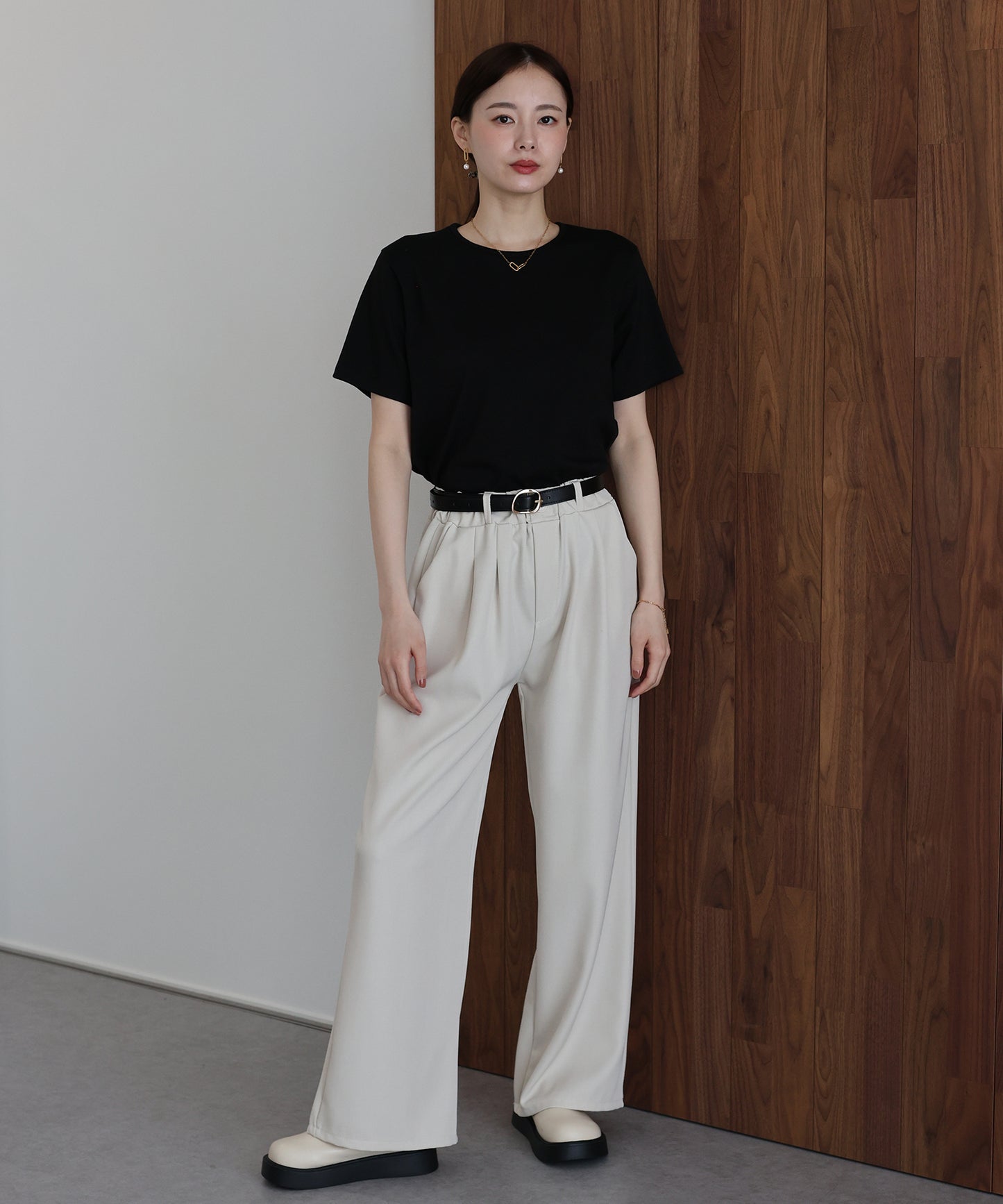 【早割5％OFF】ウエストゴムタックスラックス