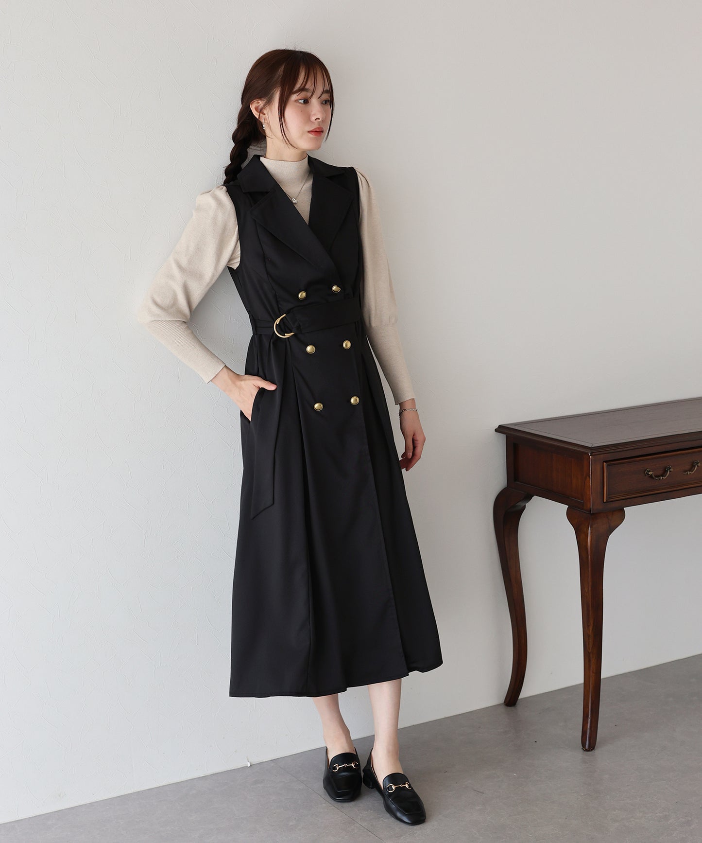 【TIME SALE】トレンチジレワンピース