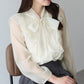 【TIME SALE】フリルリボンブラウス【ネコポス】