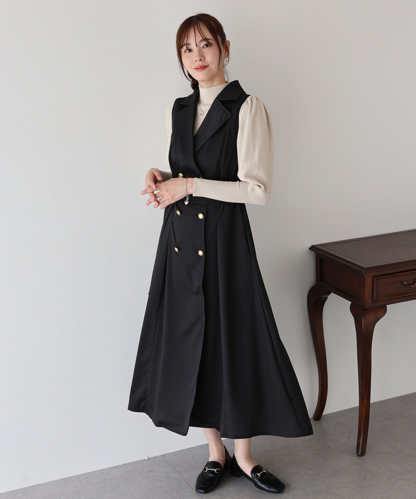 【TIME SALE】トレンチジレワンピース