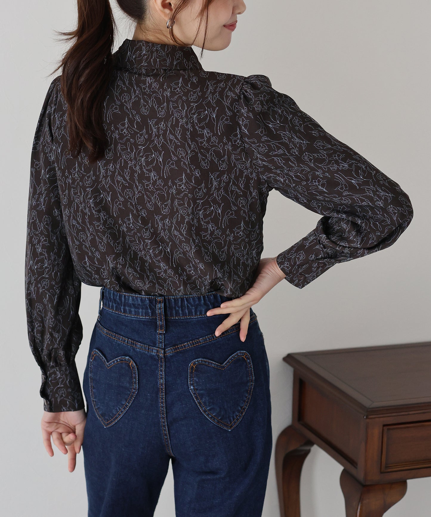 ボウタイリボンブラウス【ネコポス】