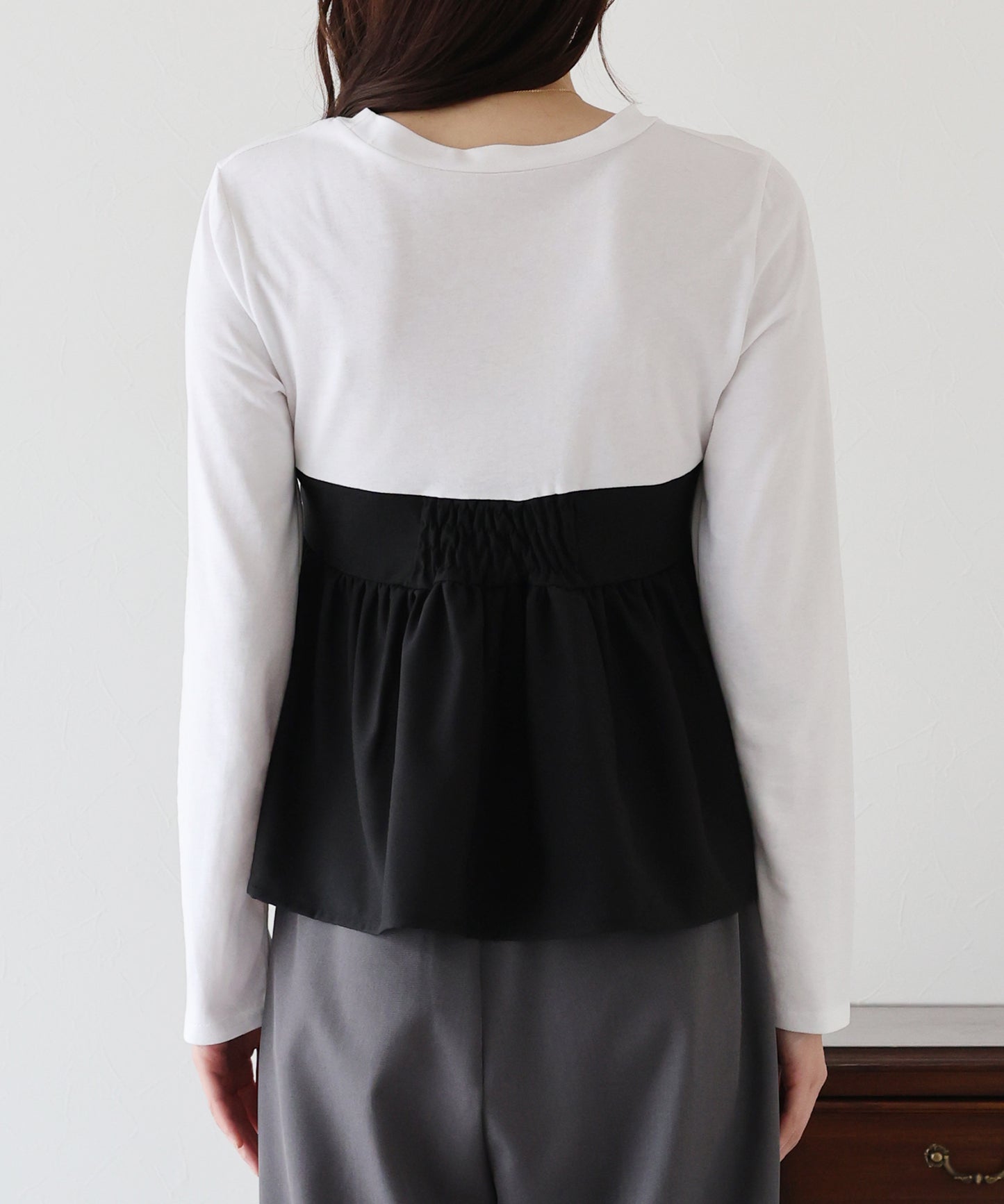 【早割5％OFF】リボンビスチェドッキングＴシャツ【ネコポス】