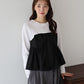 【早割5％OFF】リボンビスチェドッキングＴシャツ【ネコポス】