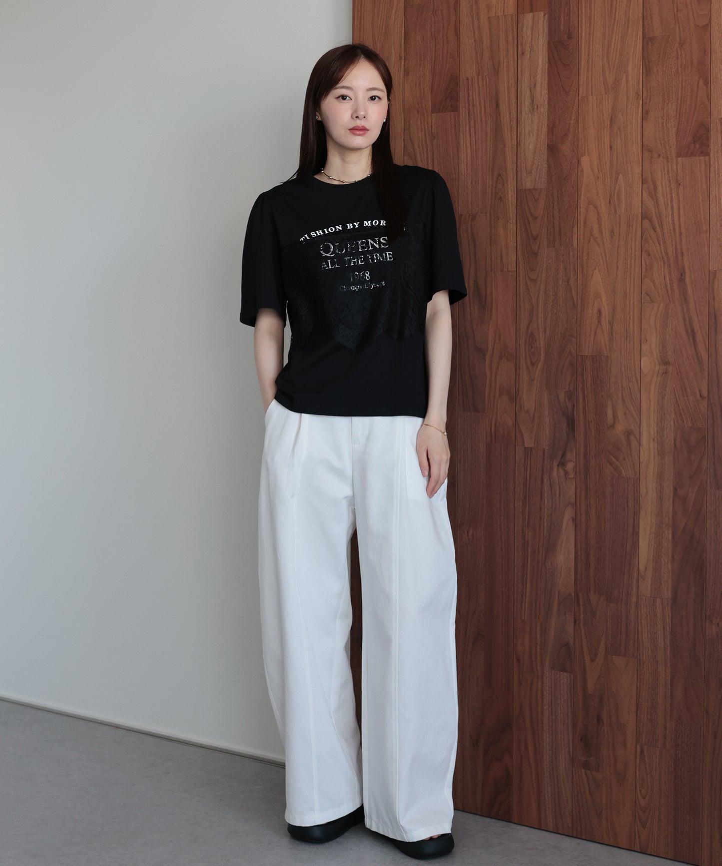 レースドッキングロゴTシャツ【メール便】