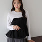 【早割5％OFF】リボンビスチェドッキングＴシャツ【ネコポス】