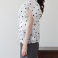 フロッキードットブラウス【メール便】