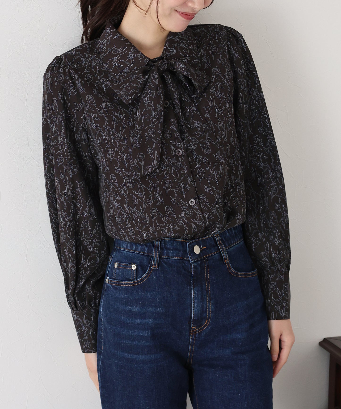 ボウタイリボンブラウス【ネコポス】