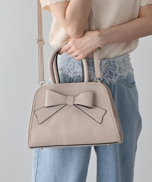 【早割5％OFF】2WAYラウンドリボンバッグ