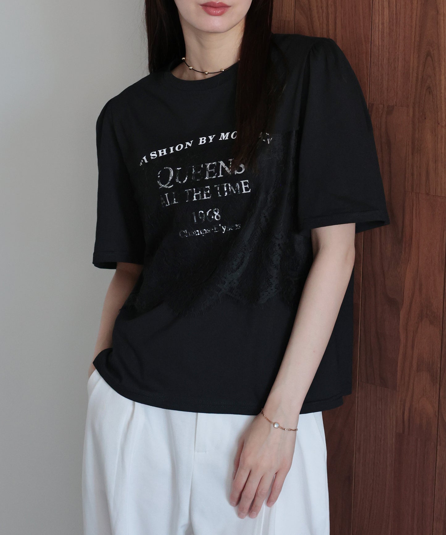 レースドッキングロゴTシャツ【メール便】