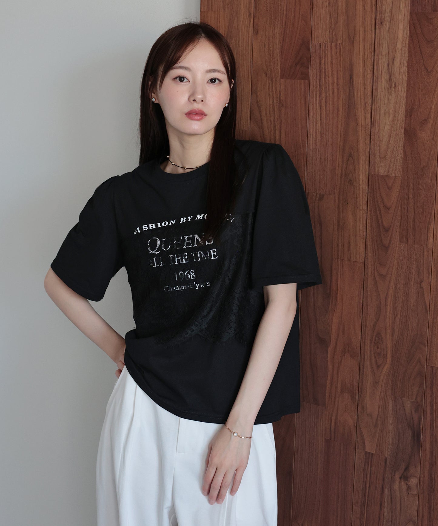 レースドッキングロゴTシャツ【メール便】