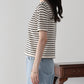 【SALE】レースリボンボーダーニット